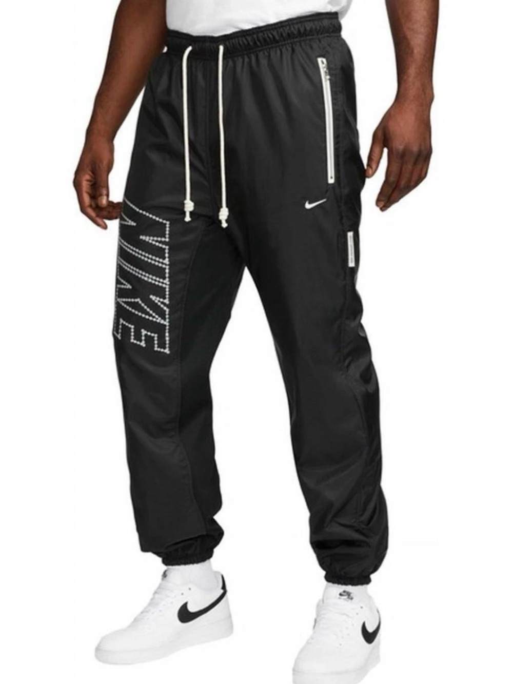 Nike Therma-FIT Standard Issue Winterized Pants Men's Medium Black Fleece Lined